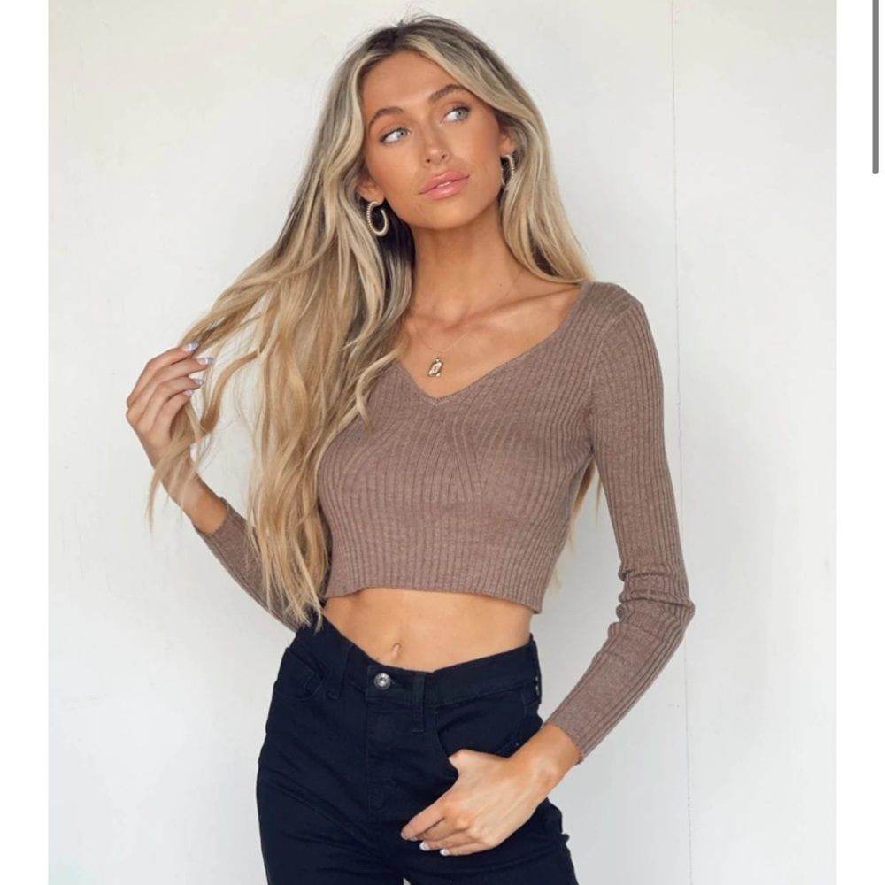 Cropped Lightweight Sweater